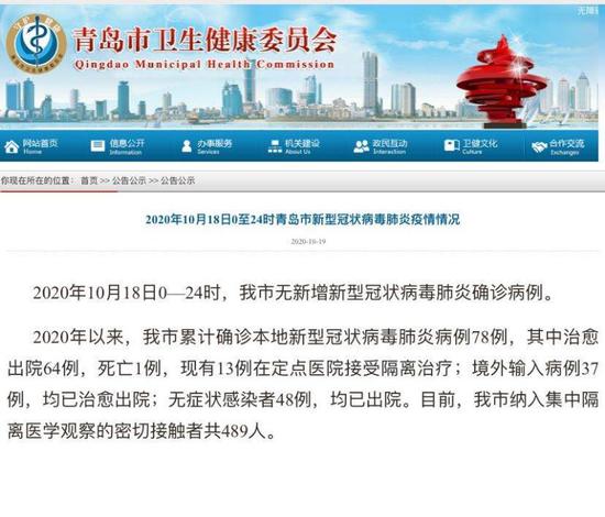 青島本地最新疫情動(dòng)態(tài)更新????