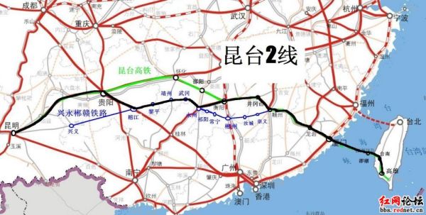 昆臺(tái)高鐵最新路線圖，一段精彩的旅程啟程