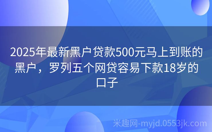2025年黑戶最新口子申請(qǐng)指南，初學(xué)者與進(jìn)階用戶通用步驟
